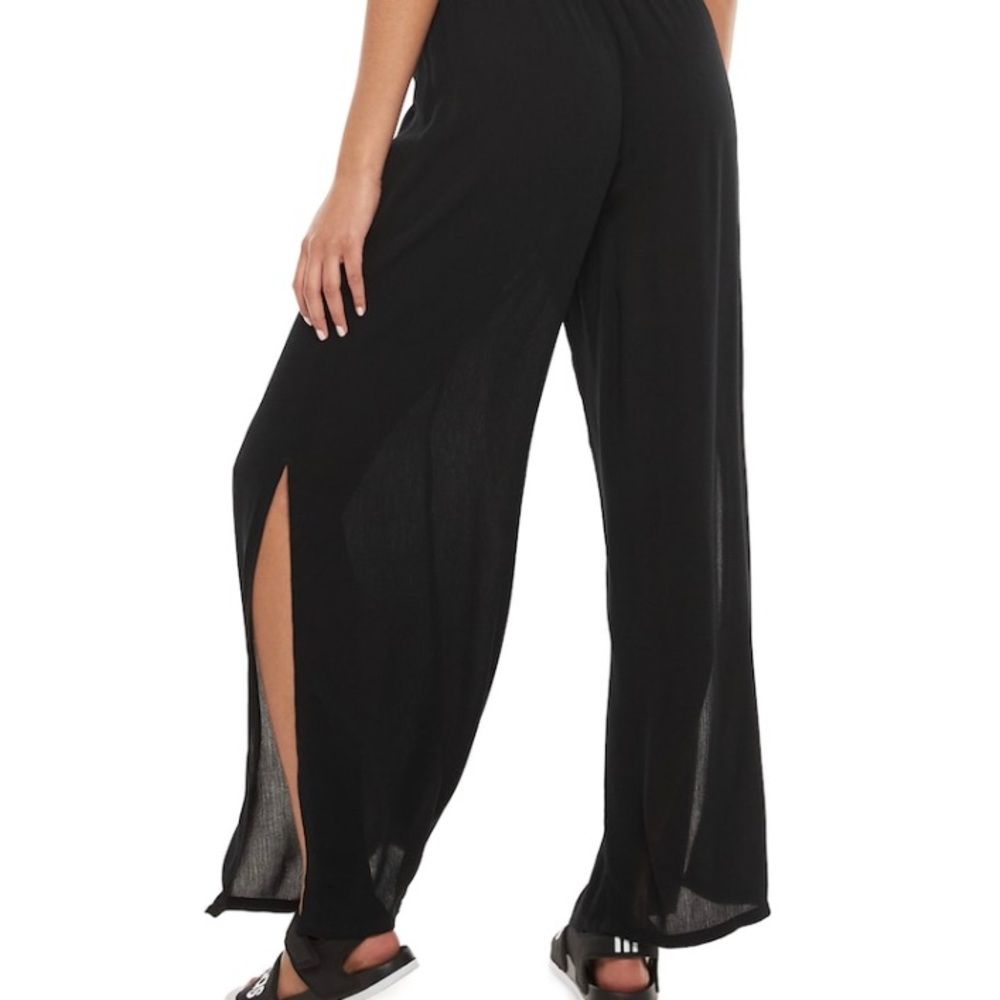 Woman, Gauze, Side Split Pants